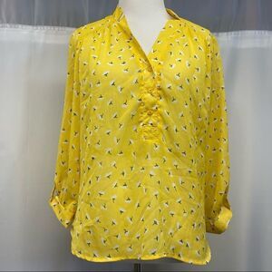 Cynthia Rowley Printed Mini floral all over Blouse